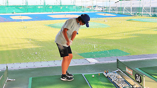 SSSゴルフ 佐々木正樹 ジュニアゴルフクスール 練習風景