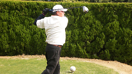 SSSゴルフ 佐々木正樹 ゴルフアカデミー ティーショット風景